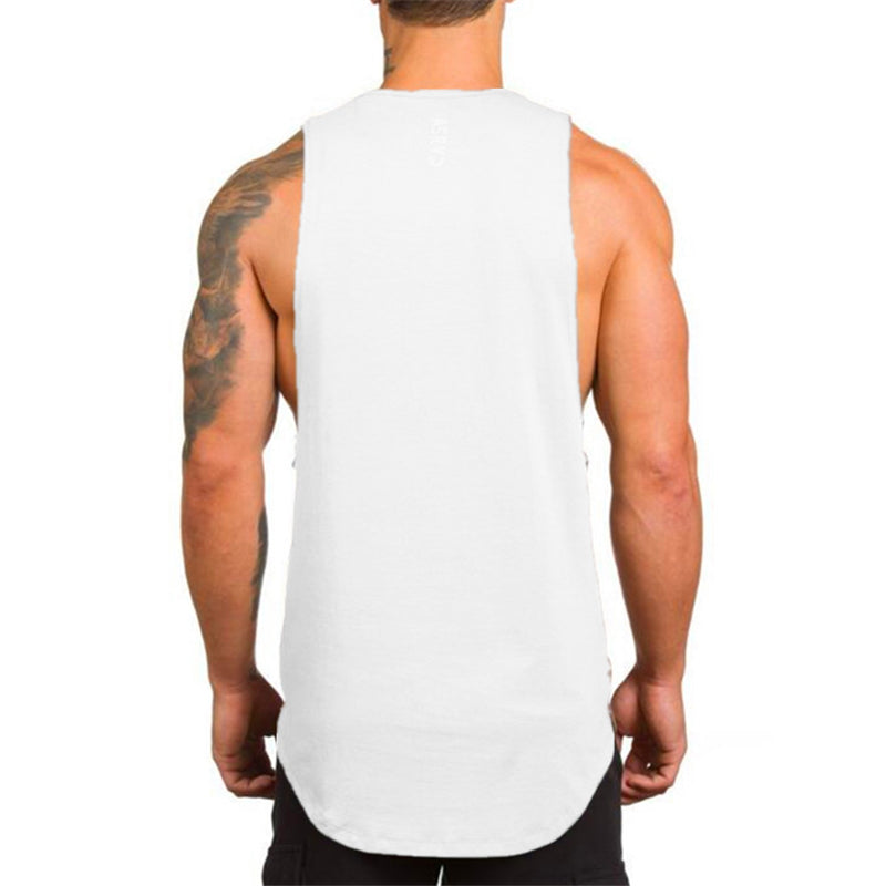 Breathable Cotton Men's Vest for Gym Training