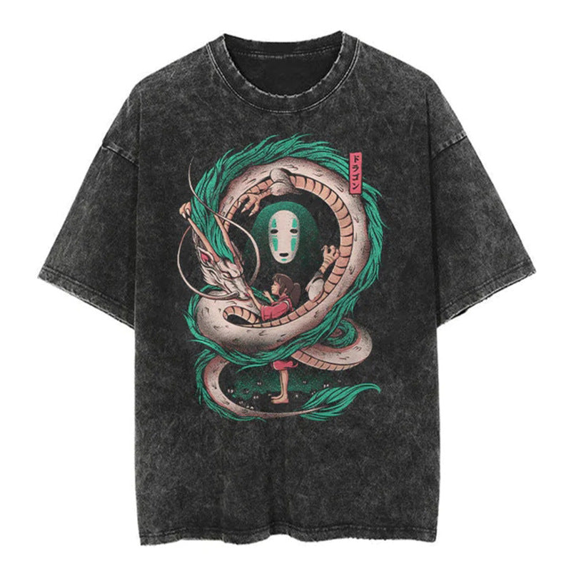 Vintage Oversized Jujutsu Kaisen Graphic Tee