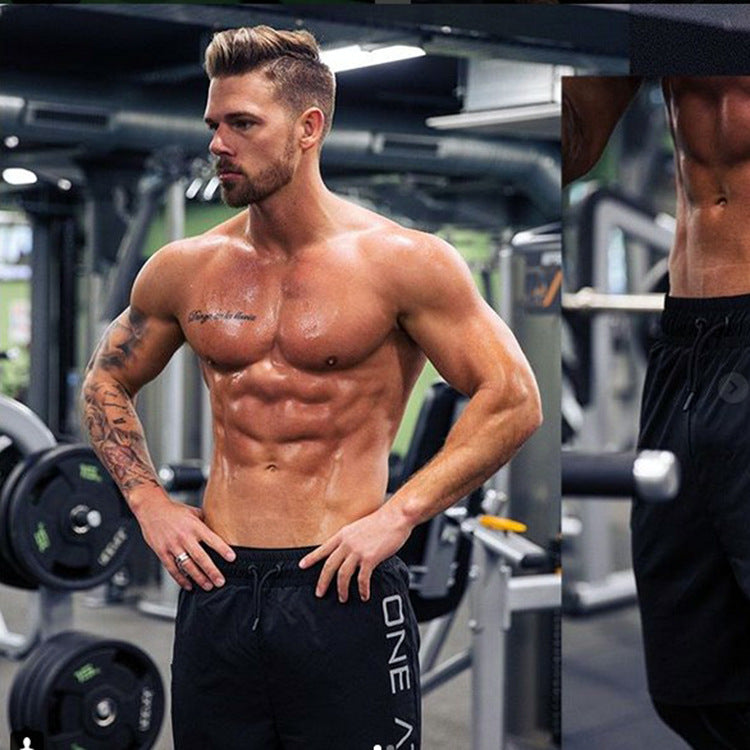 Elastic Waist Sport Shorts for Running Gym