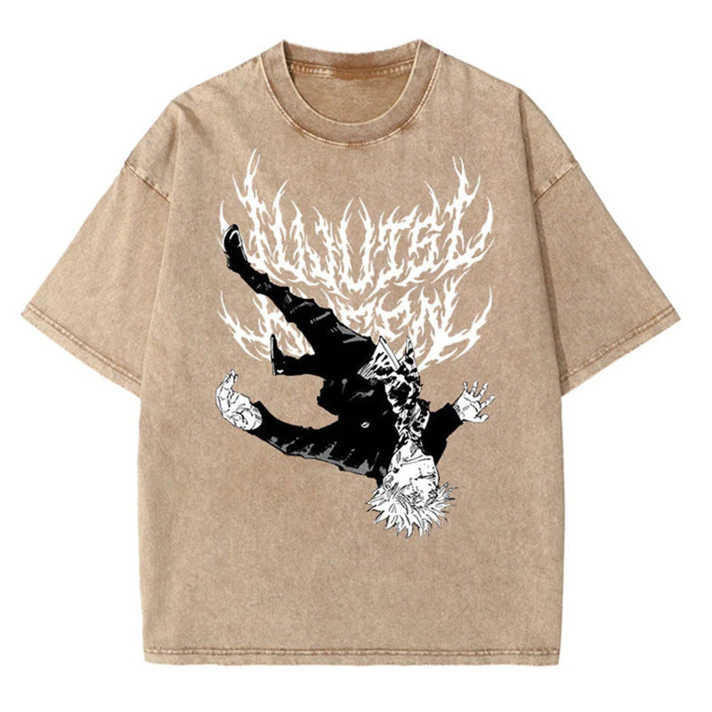Vintage Oversized Jujutsu Kaisen Graphic Tee