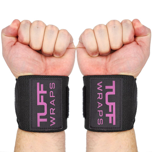 TuffWraps Superior Durable Wrist Straps For Gym Great For Weightlifting Powerlifting & Cross-Training - No Thumb Loops Villain Wrist Wraps - Ideal Wrist Support for Bench Press & Gym Workouts