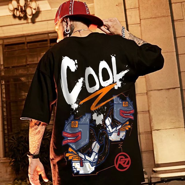 Men's Cotton Gym Basketball T-Shirt - Vintage Y2K Style
