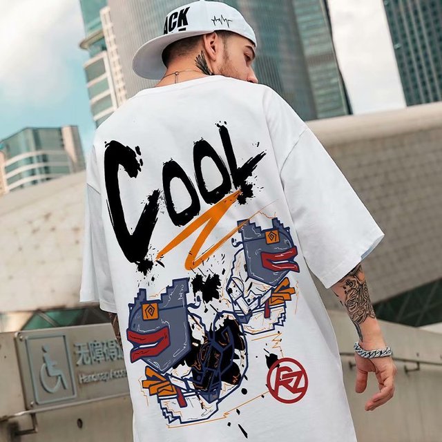 Men's Cotton Gym Basketball T-Shirt - Vintage Y2K Style