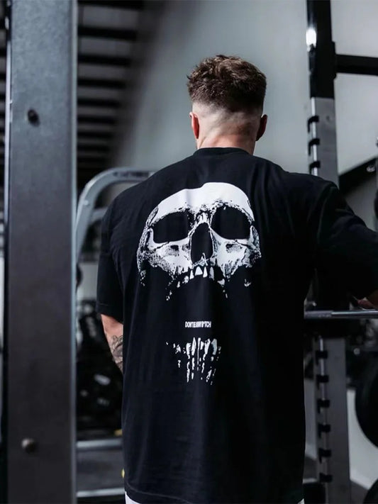2024 Men's Oversized Cotton Gym Fitness T-shirt