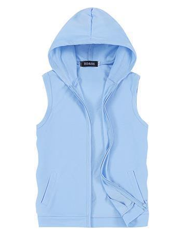 Men's Sleeveless Workout Hoodie for Gym and Running