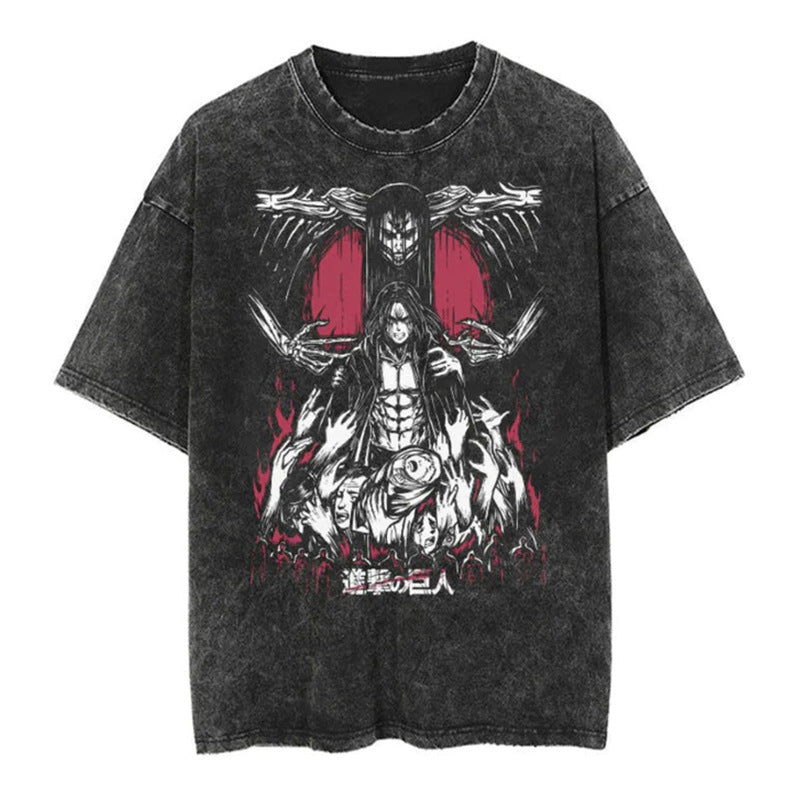 Vintage Oversized Jujutsu Kaisen Graphic Tee