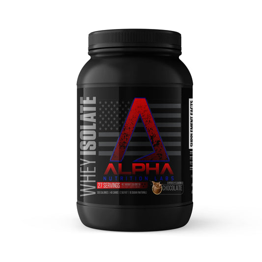 Alpha Nutrition Labs Whey Isolate Protein Powder 28G of Protein 2lbs (Chocolate)