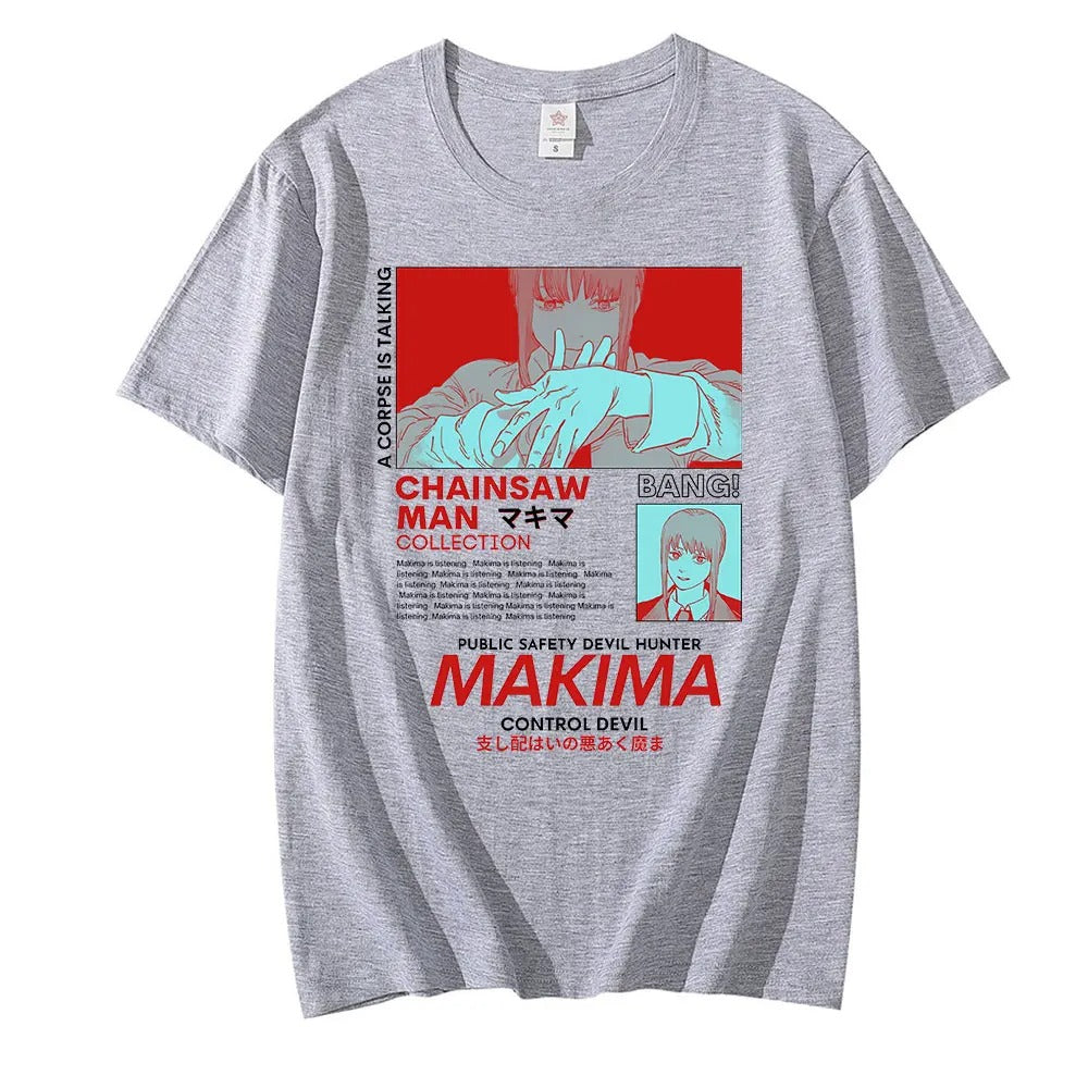 Chainsaw Man Makima Manga Graphic Tee for Men